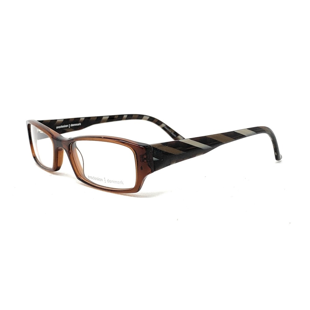 New PRODESIGN DENMARK 4653 RXable Eyeglasses Frames c5035 Amber Brown 53mm